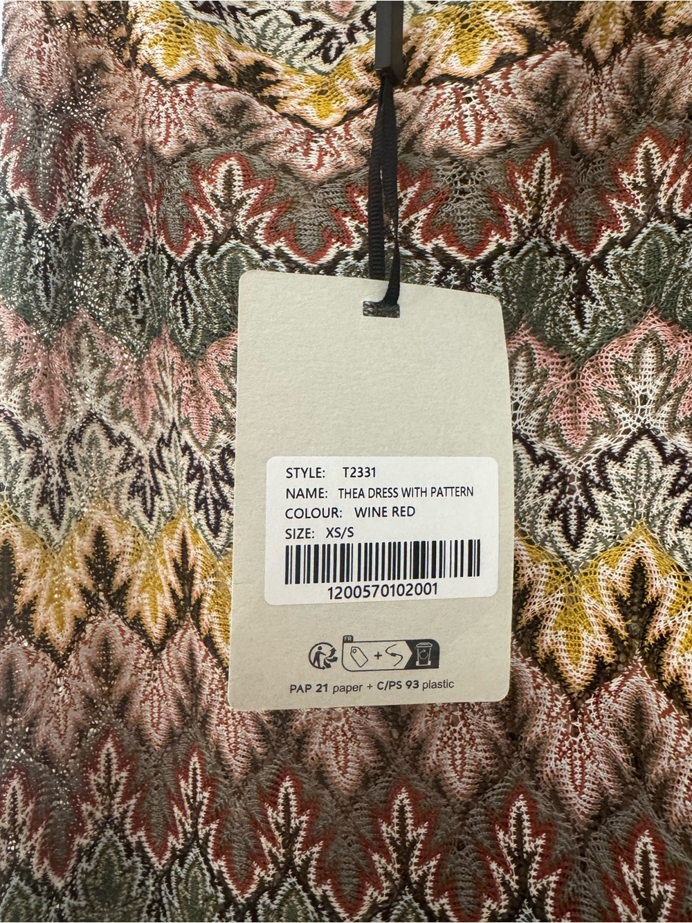 THEA DRESS WITH PATTERN - MULTICOLORED from Design by Si - Picture 5 of 11